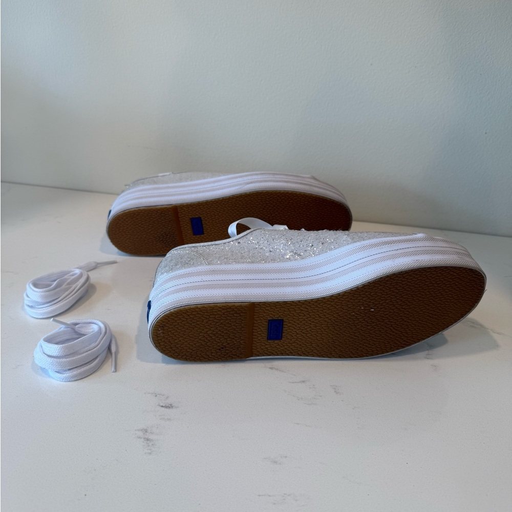 Keds for Kate Spade Platform Glitter Shoes Women’s Size 8.5 - Picture 6 of 8